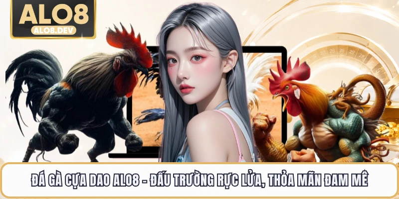 Đá Gà Cựa Dao ALO8 - Đấu Trường Rực Lửa, Thỏa Mãn Đam Mê